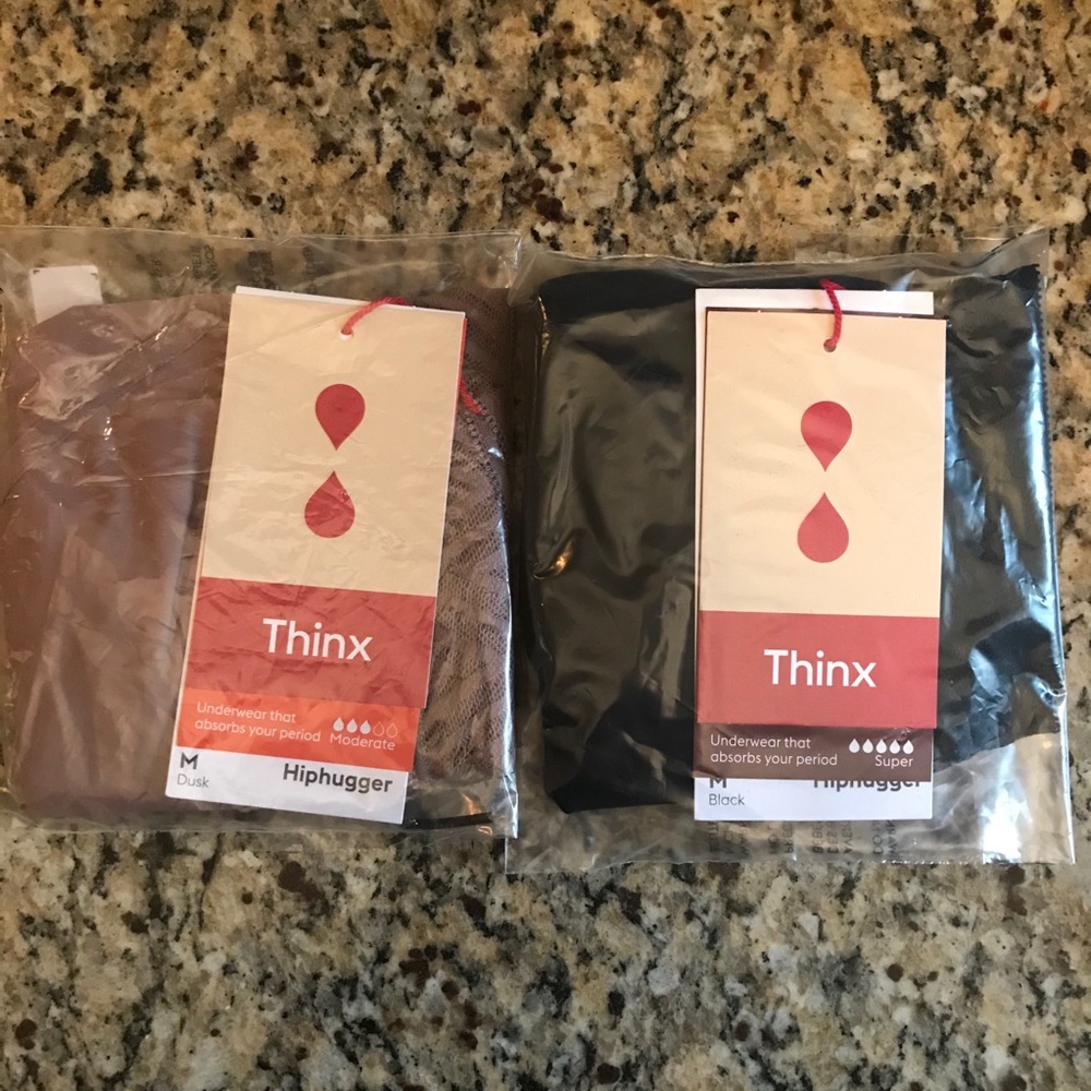 THINX Period Underwear Panties - 2 Hiphugger Pairs